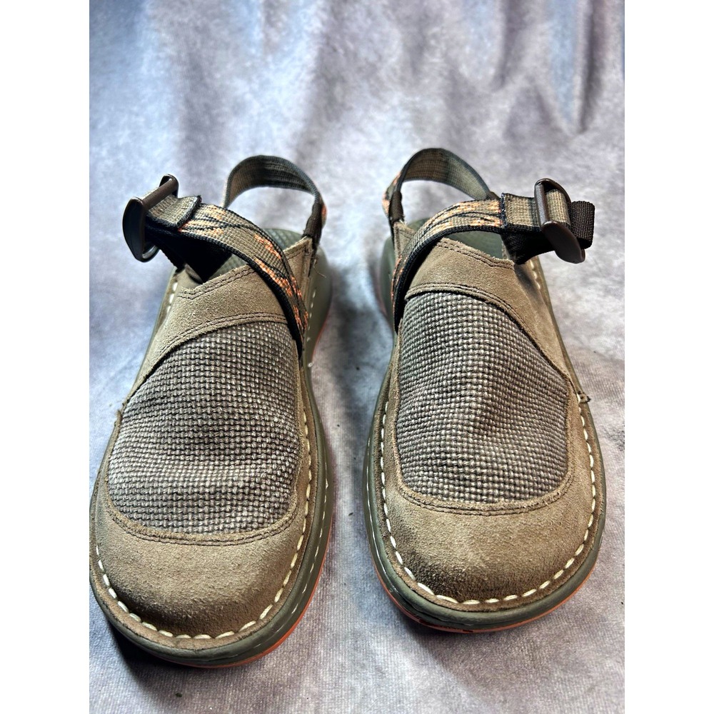 Chaco Women's 6.5 Closed Toe Slingback Sandals Suede Vibram Brown Outdoor